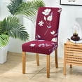 thumbnail image 4 of Dining Room Chair Covers Set of 6,Printed Pattern Parsons Chair Slipcovers Removable Washable Kitchen Seat Dining Chairs Protector Cover for Home or Party, 4 of 6