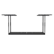 MonsterRax 2x6 Overhead Garage Storage Rack - Height Adjustable - Steel Rack - 300lb Max Capacity (Hammertone, 12-21)