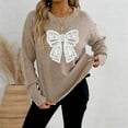 thumbnail image 2 of TINZ Sweater Dress Long Sleeve Oversized Tunic With Exquisite Embroidery And Panel Design Warm Winter Knit Vest Dress Long Pullover Sweater Belted Long Dress, 2 of 4