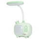 thumbnail image 3 of Luz de lectura para niños Base estilo TV Cuello de cisne de silicona Carga USB Luz LED suave Lámpara de escritorio para niños para estudiantes Estudio Trabajo Verde, 3 of 14