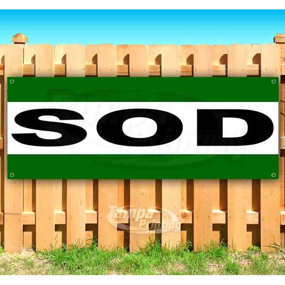 Sod 13 oz Vinyl Banner With Metal Grommets