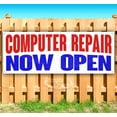 thumbnail image 1 of Computer Shop Now Open 13 oz Vinyl Banner With Metal Grommets, 1 of 4