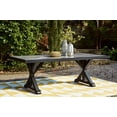 thumbnail image 2 of Signature Design by Ashley Beachcroft Outdoor Dining Table in Black & Gray, 2 of 9