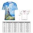 thumbnail image 2 of Lighthouse Coast Scenery Women's T-Shirt Short Sleeve T Shirts Tops Tee Ladies Loose T, 2 of 6