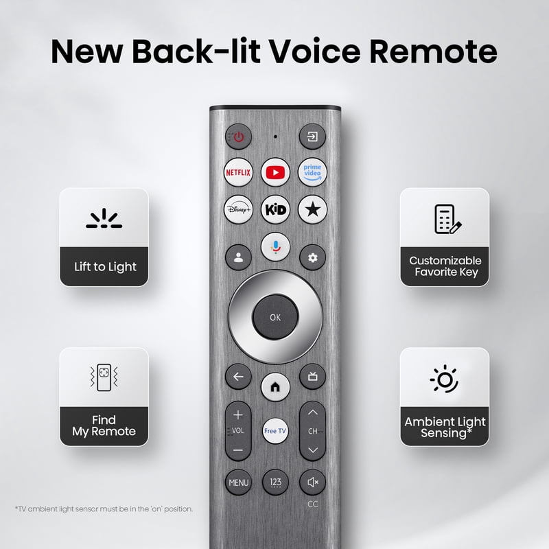 Hisense 55" U7 Series MiniLED QLED UHD 4K HDR Smart Google TV (55U7SG, 2026 Model) - Hi-QLED MiniLED, Native 165Hz gallery view