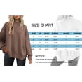 thumbnail image 6 of MOSHU Crewneck Sweaters for Women Drop Shoulder Long Sleeve Tops Side Slit Oversized Pullover Sweaters, 6 of 9