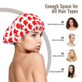 thumbnail image 3 of Canada Maple Leaf Pattern Sleep Cap Satin Bonnet Sleeping Hat Soft Elastic Night Hair Cover For Women, 3 of 8
