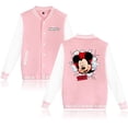 thumbnail image 2 of Chaqueta universitaria de béisbol estilo aviador de Mickey Minnie Mouse para hombre y mujer, chaquetas estilo hip hop estilo Harajuku, abrigos individuales para niños y niñas, 2 of 5
