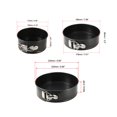 thumbnail image 2 of Unique Bargains Springform Pan Set, Carbon Steel Non-Stick 4-inch 7-inch 9-inch Leakproof Round Cheesecake Cake Pan, 2 of 5
