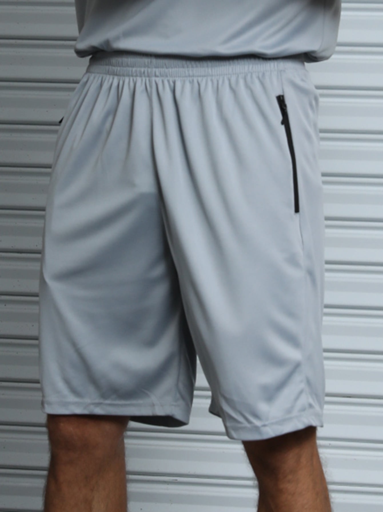 5 Piece Men's Mesh Athletic Short Set with Zipper Pockets Performance Workout Shorts for Basketball Soccer Badminton Sports Training Running,Size S-3XL