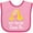 Pink and Fuchsia, variant on Inktastic My Meme Grandma Loves Me Giraffe Boys or Girls Baby Bib