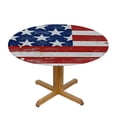thumbnail image 3 of nygtbtfer American Flag Round Tablecloth Elastic Fitted Table Cover Washable Elastic Edge Tablecloths for Kitchen Dining Party Fitted Table 42-46, 3 of 8