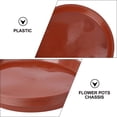 thumbnail image 6 of UPKOCH 10Set Red Round Plastic Planter Tray for Indoor and Outdoor Use, 6 of 8
