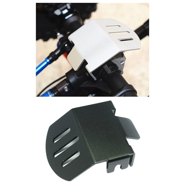 Caja de cambios de Metal placa de montaje de protector inferior para 1/10 Negro perfke Protector de caja de cambios