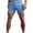 Blue, variant on IYTR Men's Athletic Shorts Casual Solid Color Elastic Waist Drawstring Shorts Summer Breathable Workout Gym Shorts Blue M