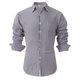 thumbnail image 1 of Blusa y camisa de manga larga con cuello vuelto para hombre, blusa informal de moda con botones y retazos, blusa de manga larga con cuello alto, blusa de poliéster para hombre, 1 of 6