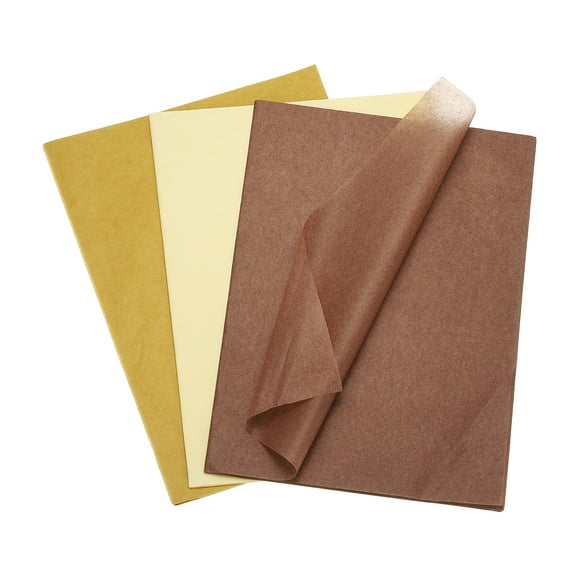 Uxcell 90 Sheets Colored Tissue Paper Bulk for Gift Bags, 19.7x13.8" Brown Tone Assorted Color Wrapping Paper for Craft Holidays Christmas Birthday Wedding Filler Flower Decor