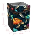thumbnail image 5 of Turtle Seamless Mini Trash Can for Car - Foldable, with Lid, Leak-Proof, Hanging Storage Bag, 5 of 6
