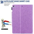 thumbnail image 3 of Dteck Smart Case for Apple iPad 9th Generation (2021) 10.2-inch,Magnetic PU Leather Card Holder Wallet Folio Case iPad 10.2" 8th/7th Gen Kickstand Automatic wake/sleep Cover,Purple, 3 of 5