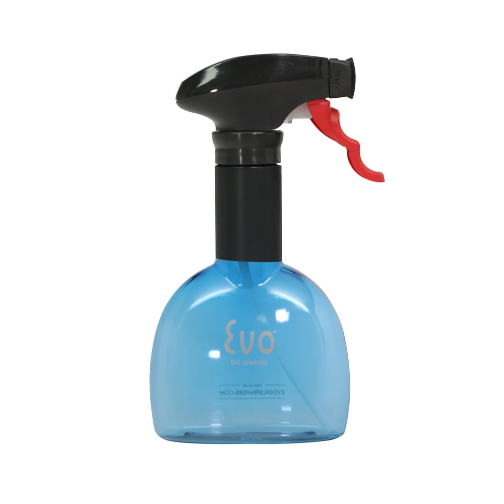 Evo Oil Sprayer Bottle, for Olive Oil and Cooking Oils, Blue, 8ounce