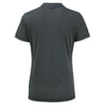 thumbnail image 3 of Women's Cutter & Buck  Heather Black Arkansas Razorbacks Forge Blade Collar V-Neck Top, 3 of 3