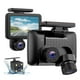 thumbnail image 1 of Dash Camera for Cars 1080P Cam Front and Rear Inside,Night Vision,Loop Recording,G-Sensor,Motion Detection,Parking Mode, 1 of 5