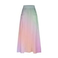 thumbnail image 2 of yillto Womens Plus Size Skirts High Waist Loose Summer Beach Vacation Long Maxi Skirts with Pockets, 2 of 5