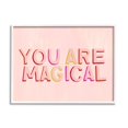 thumbnail image 4 of Stupell Industries You Are Magical Pink Self Esteem Inspirational Painting White Framed Art Print Wall Art, 4 of 5