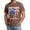 Brown #60, variant on Independence Day Freedom Shirts Tops for Men Crew Neck Usa Star Stripes Independence Tops Short Sleeve Usa Flag Liberty Tee Freedom Fashion T Shirts Army Green S