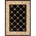 thumbnail image 2 of Well Woven Timeless Fleur De Lis Trellis Floral Border Black 10'11" x 15' Area Rug, 2 of 8