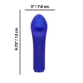 thumbnail image 6 of CalExotics Raven Flutter Rechargeable Silicone G-Spot Vibrator, Purple, 6 of 6