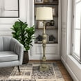 thumbnail image 3 of Decor Therapy Crossmill Resin Baluster Room Decor Floor Lamp, Warm Grey, 54 Inch, 3 of 6