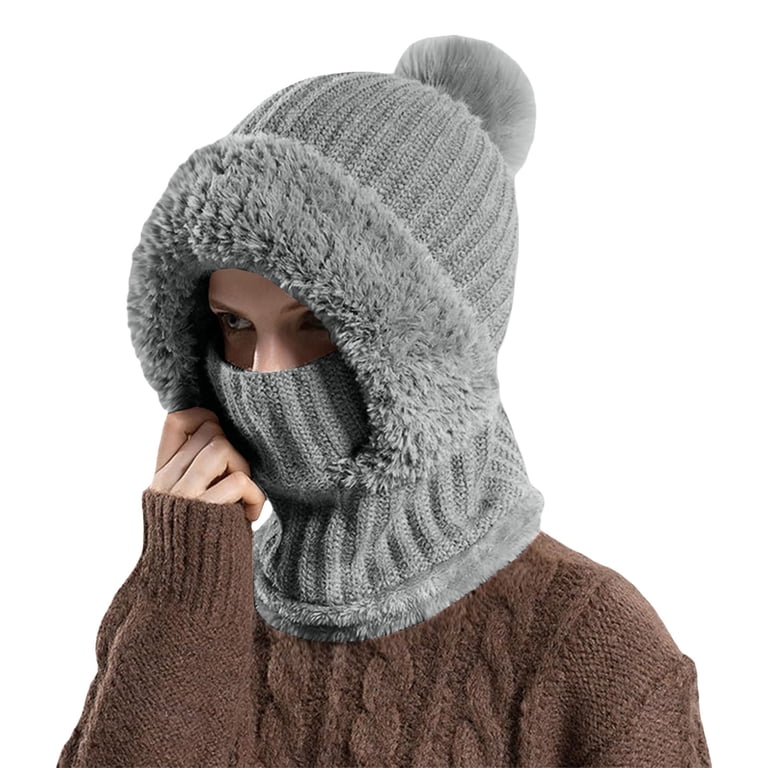 Unisex Winter Balaclava Hat Faux Fur Fleece Warm Cover for Snow Sports Amazon.com: Cute Cartoon Winter Trapper Hat for Teens Kids  main image 4