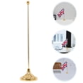 thumbnail image 3 of Shisuyan Desktop Flag Holder With Base Stand Ball Topper Ornament Indoor Flag Pole Kit Table Flag Pole And Base Metal Small Table Flag Stand, 3 of 8