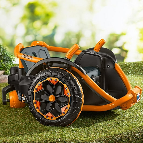 Power Wheels Wild Thing Battery Powered 12V Spinning Ride On Vehicle, Orange