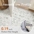 thumbnail image 2 of BERTHMEER 2'x6' Runner Rugs for Hallway Bathroom Bedroom Entryway Kitchen Non Slip Washable Gray Vintage Oriental Traditional Distressed Runner Rugs, 2 of 6