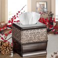 Creative Scents Dublin Square Tissue Box Cover - Decorative Bathroom ...