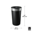 thumbnail image 2 of Umbra 16.5 gal Vento Plastic Lid Kitchen Trash Can, Black, 2 of 11
