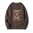 thumbnail image 1 of 2023 Chandail en Molleton de Mode pour Femmes 50 % de Rabais Liquidation Mode Femme Imprimé Col Rond Manches Longues Chandails en Molleton Sans Capuche T-Shirt Hauts Amples Blouse, 1 of 2