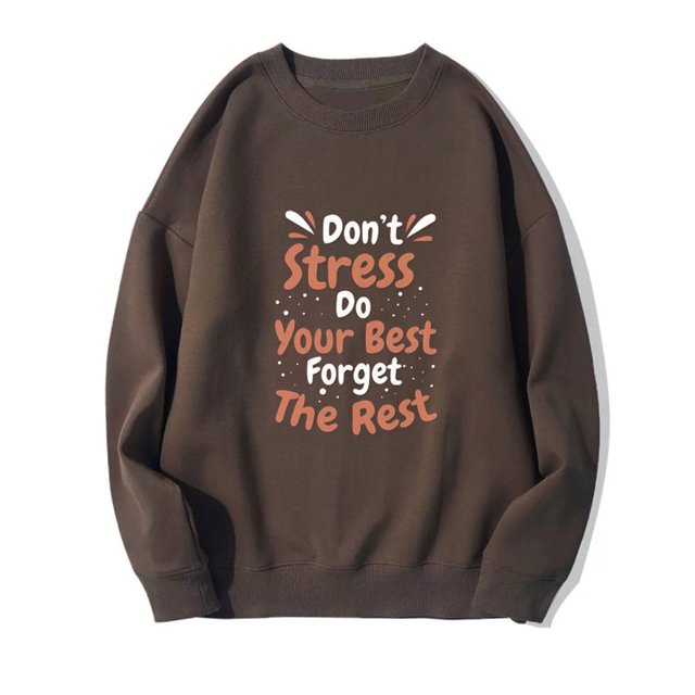 2023 Chandail en Molleton de Mode pour Femmes 50 % de Rabais Liquidation Mode Femme Imprimé Col Rond Manches Longues Chandails en Molleton Sans Capuche T-Shirt Hauts Amples Blouse