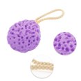 thumbnail image 3 of Esponja de baño de loofah con panal de 1 pieza para el baño en morado, 3 of 6