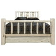 thumbnail image 5 of Homestead Collection Queen Storage Bed w/ Laser Engraved Wolf Design, Ready to Finish, 5 of 7