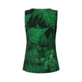 thumbnail image 6 of Goofa Green Leave Fern Printed Womens Workout Tops for Women Sleeveless Yoga Shirts Athletic Running Tank Tops Sleeveless Gym Clothes Workout Apparel-Large, 6 of 9