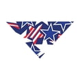 thumbnail image 2 of Patriotic Decorations - Pet Bandana,Red White and Blue Star Stripe Triangle Scarf,Festive Printed Bib for 250th Anniversary,Memory Day,Independence Day,24.8x16.93 Inch, 2 of 7