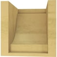 thumbnail image 4 of 7"W x 7"D x 7"H Wide Alpine Rough Cedar Woodgrain TimberThane Corbel, Primed Tan, 4 of 6