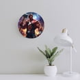 thumbnail image 3 of Silent Wall Clock 34cm/13.39in Round Wall Clock Hero Hanging Clock for Home Living Room Bedroom Kitchen Non Ticking Battery Operated Living Room Mute Clock, 3 of 5