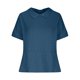 thumbnail image 4 of Nueva blusa con solapa para mujer - Top holgado informal de manga corta - Diseño irregular con encaje entretejido, 4 of 6