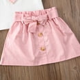 thumbnail image 5 of One opening Toddler Kids Baby Girls Outfits Clothes Summer Heart T-shirt Tops  Skirts Sets 2PCS, 5 of 5