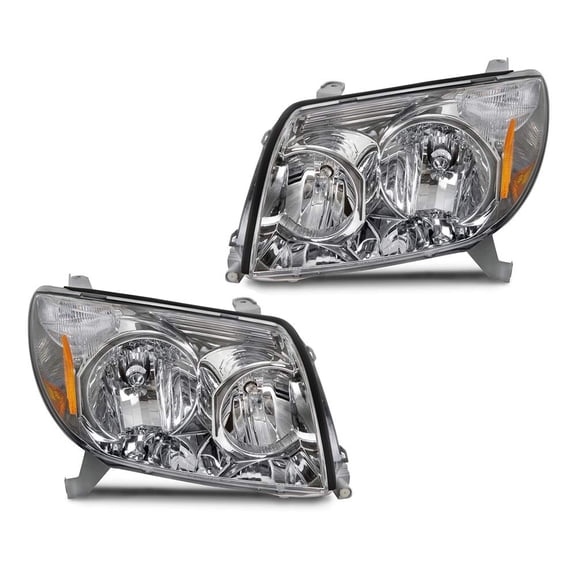 EPIC LIGHTING OE Style Halogen Headlights Assembly Replacement for TOYOTA 03-05 4RUNNER [ TO2502146 TO2503146 8117035400 8113034520 ] Pair