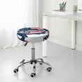 thumbnail image 7 of Daiia bass fish with the USA flag Pattern Stool Covers Round,Round Bar Stool Covers Waterproof Bar Chair Covers Washable Stool Cushion Slipcover for 12-14 Inch Chair-13 inch, 7 of 7